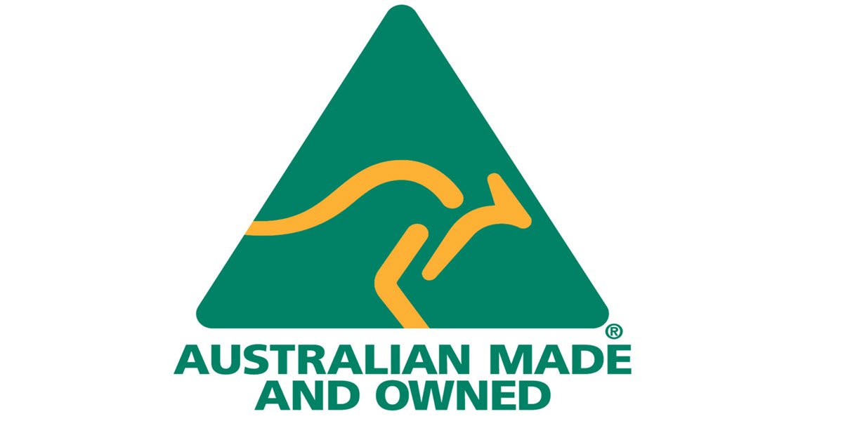 Australian Made and Owned logo