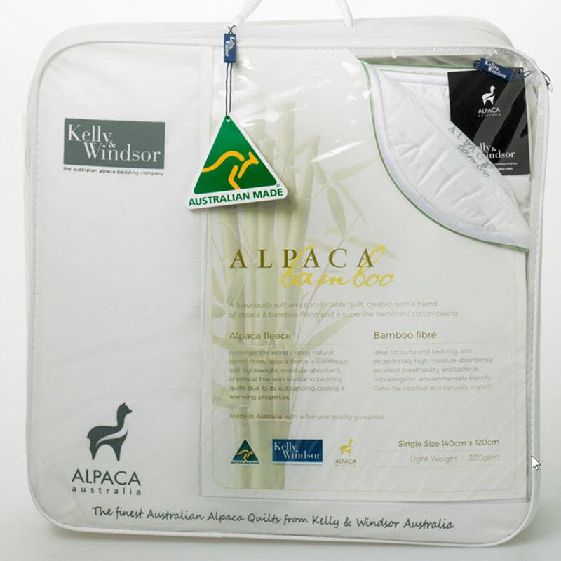 Alpaca Bamboo 600 Quilt | Kelly and Windsor Australian Alpaca Quilts
