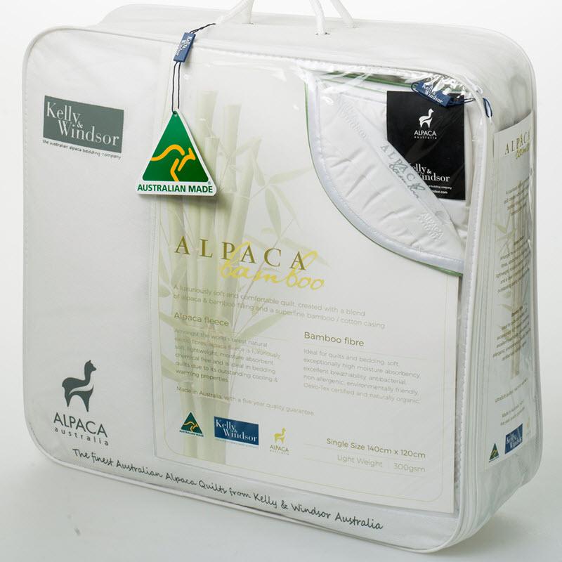 Alpaca Bamboo 400 Quilt | Kelly and Windsor Australian Alpaca Quilts